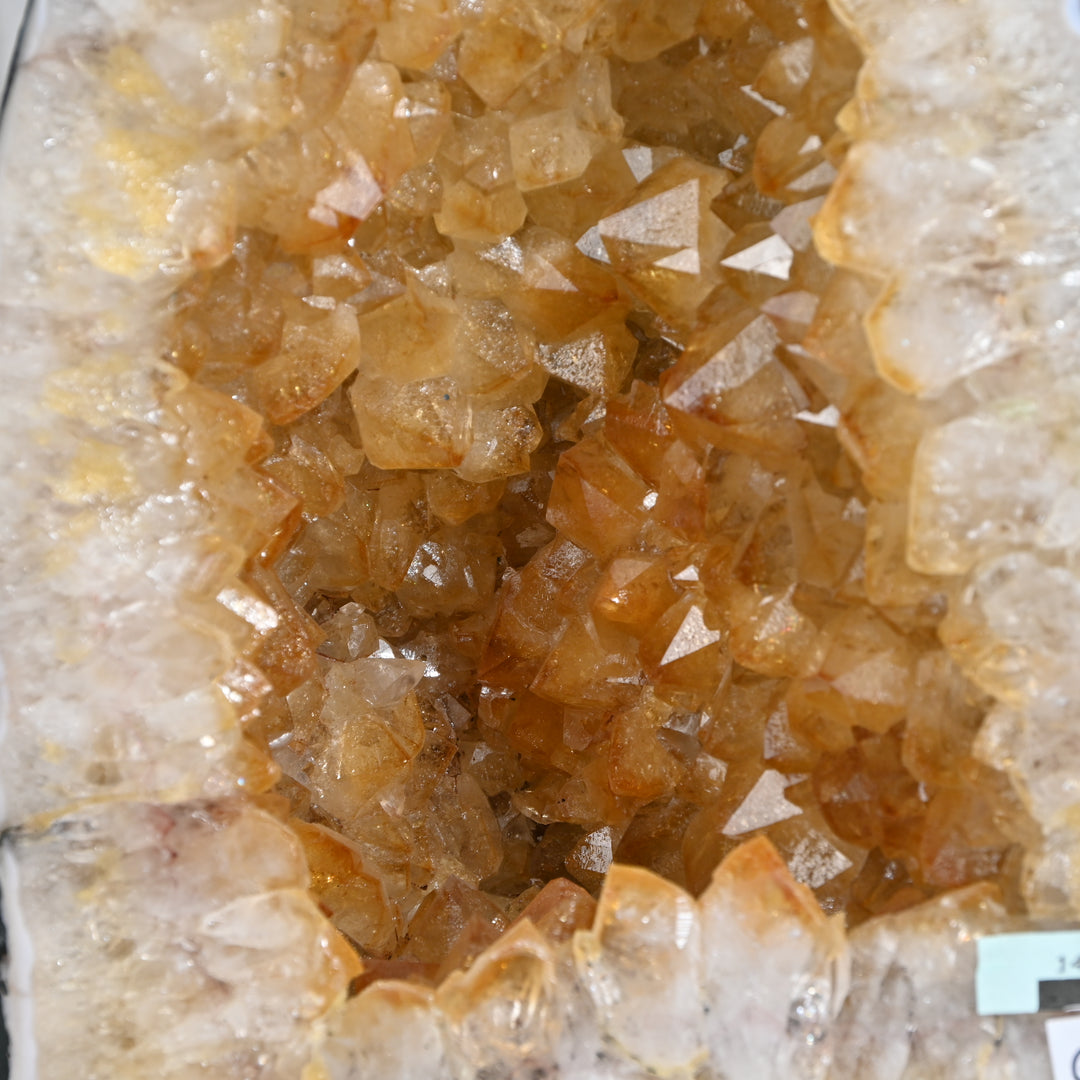 Large Citrine Geode 14.30kg – Statement Crystal for Wealth Attraction & Decor
