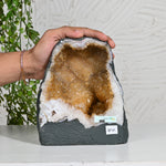 Load image into Gallery viewer, Compact Citrine Geode 3.85kg – Raw Healing Stone for Positive Vibes