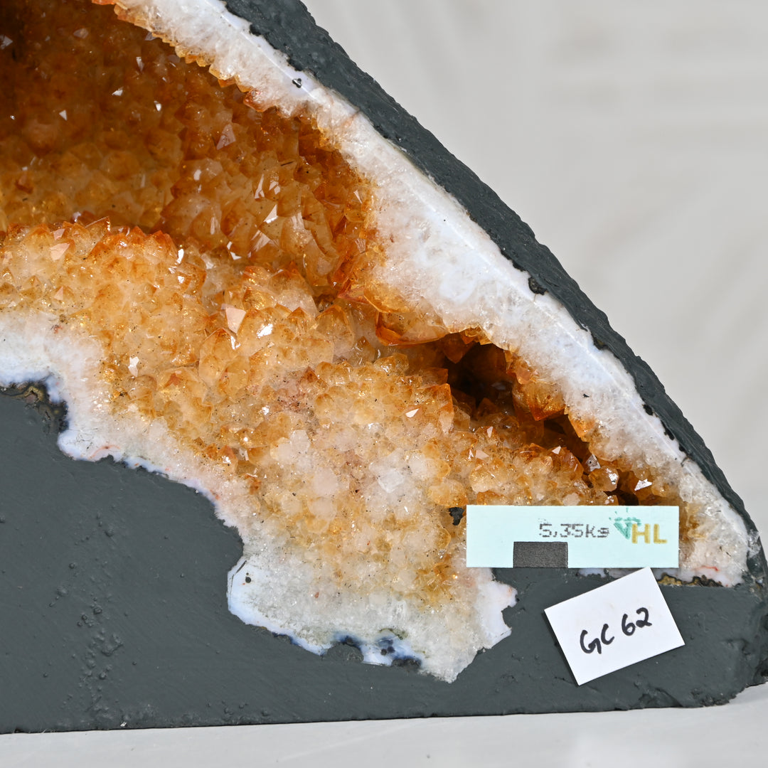 Citrine Cluster 5.35kg – Natural Crystal for Prosperity & Home Styling