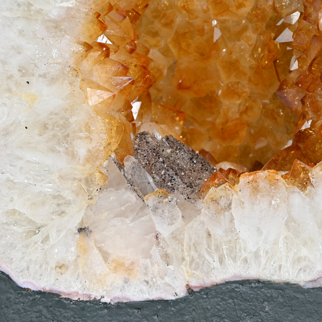 Collector’s Citrine Geode 17.25kg – Rare Healing Crystal for Grand Spaces