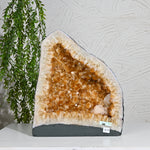 Load image into Gallery viewer, Massive Citrine Geode 14.15kg – Natural Statement Crystal for Wealth Energy
