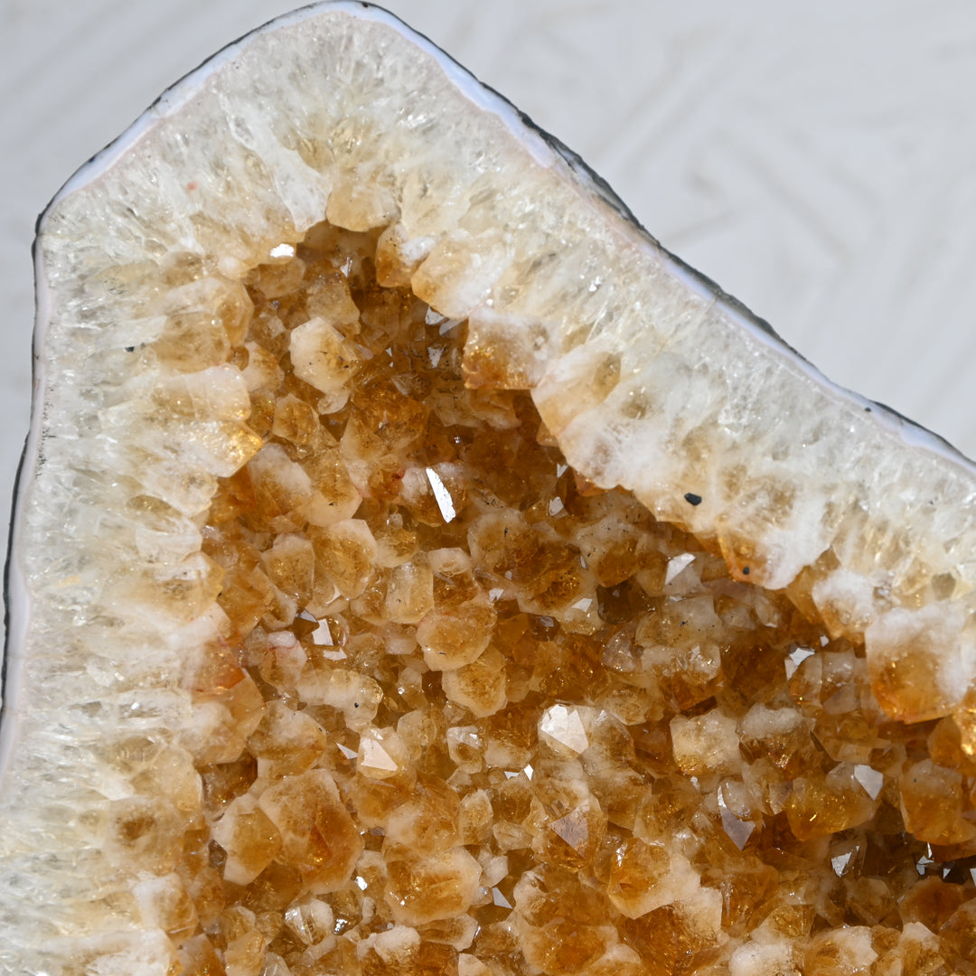 Massive Citrine Geode 14.15kg – Natural Statement Crystal for Wealth Energy