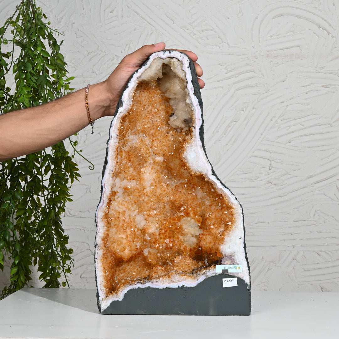 Premium Citrine Crystal 11.20kg – Large Energy Stone for Luxury Decor