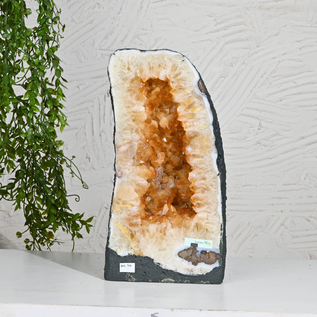 Large Citrine Cluster 9.65kg – Raw Healing Stone for Wealth Attraction