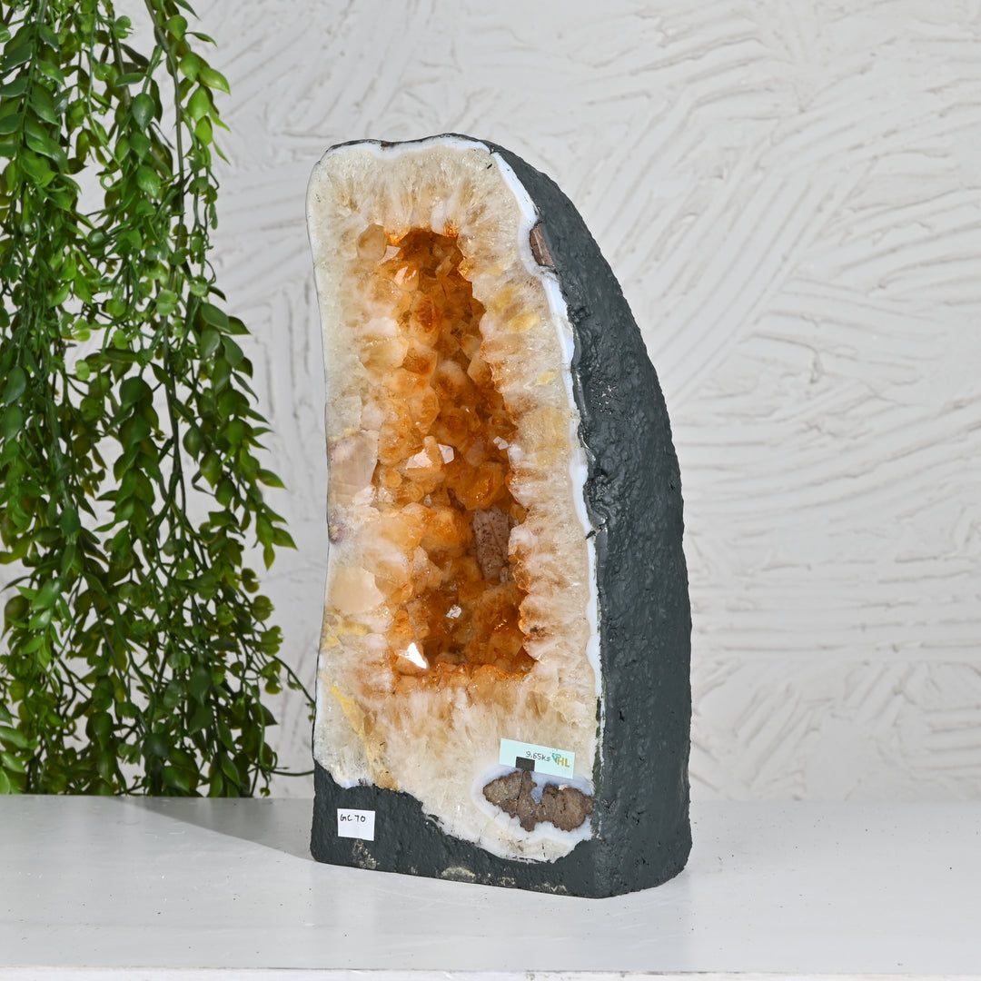 Large Citrine Cluster 9.65kg – Raw Healing Stone for Wealth Attraction