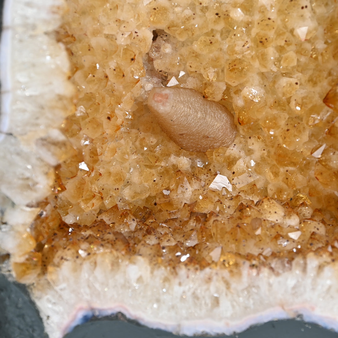 Natural Citrine Geode 13.40kg – Statement Crystal for Energy & Interior Decor