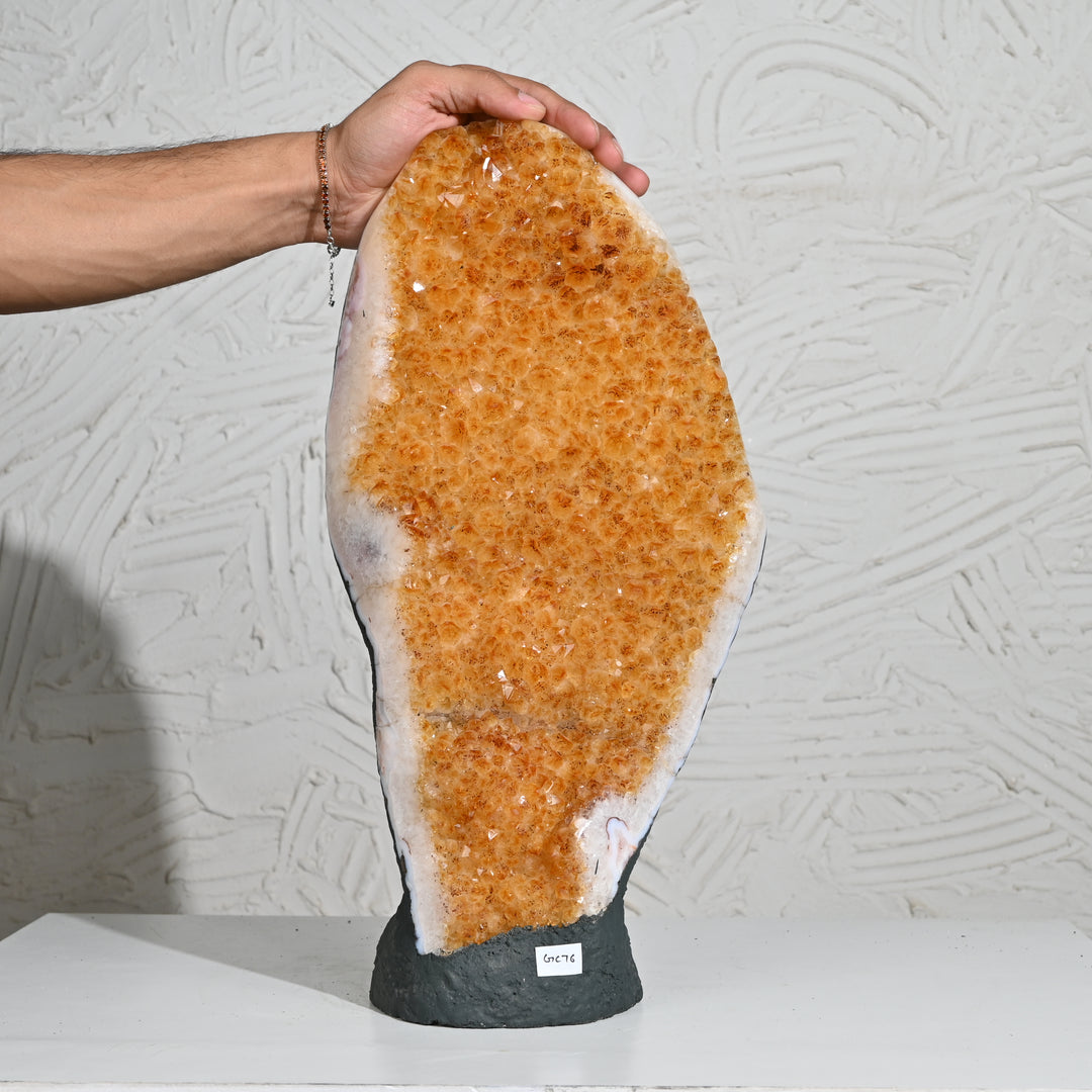 Extra Large Citrine 8.86kg – Statement Healing Crystal for Luxury Decor