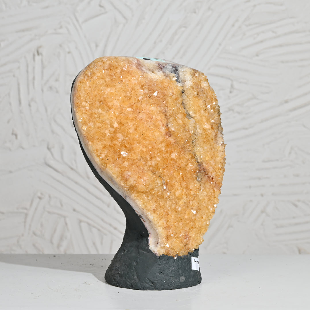 Citrine Geode 5.95kg – Raw Crystal Cluster for Wealth & Interior Decor