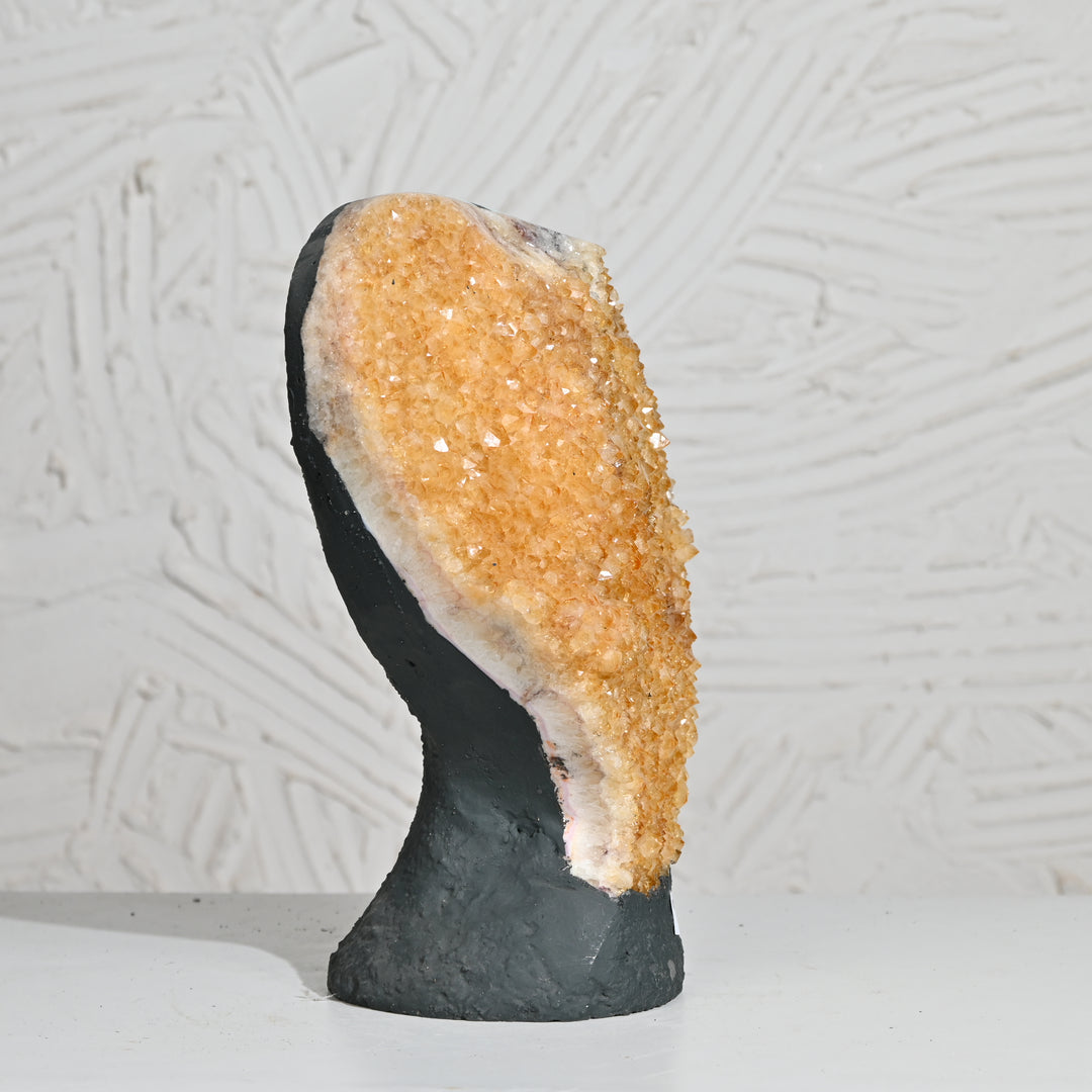 Citrine Geode 5.95kg – Raw Crystal Cluster for Wealth & Interior Decor