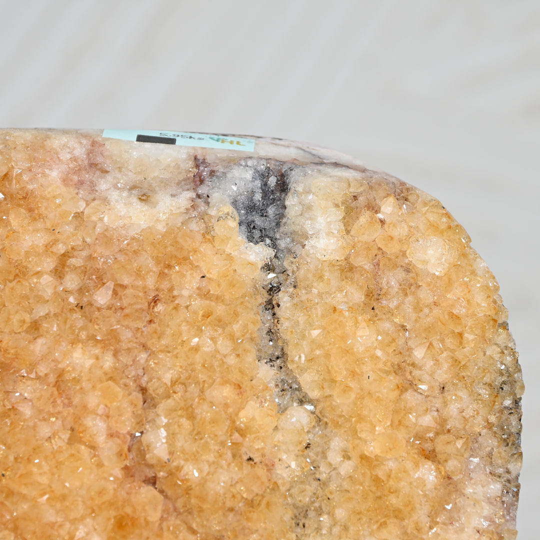 Citrine Geode 5.95kg – Raw Crystal Cluster for Wealth & Interior Decor