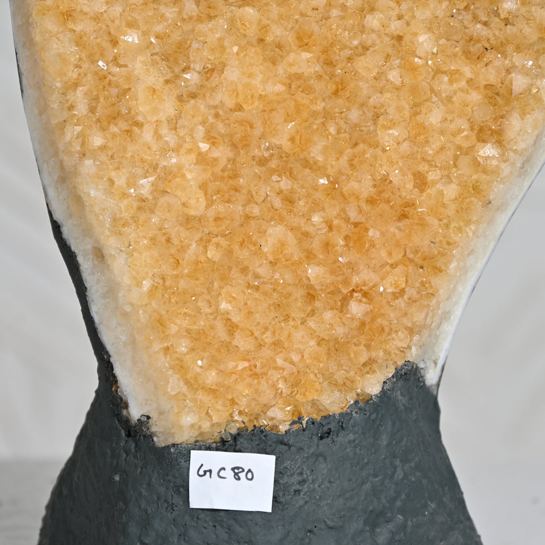 Natural Citrine Geode 4.40kg – Energy Crystal for Prosperity & Positivity