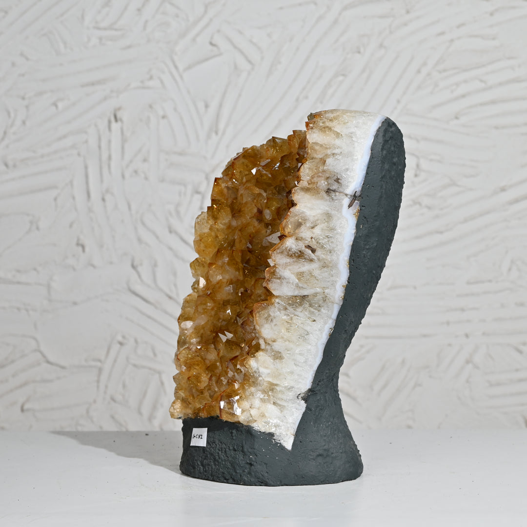 Massive Citrine Geode 6.70kg – Natural Statement Crystal for Wealth Energy