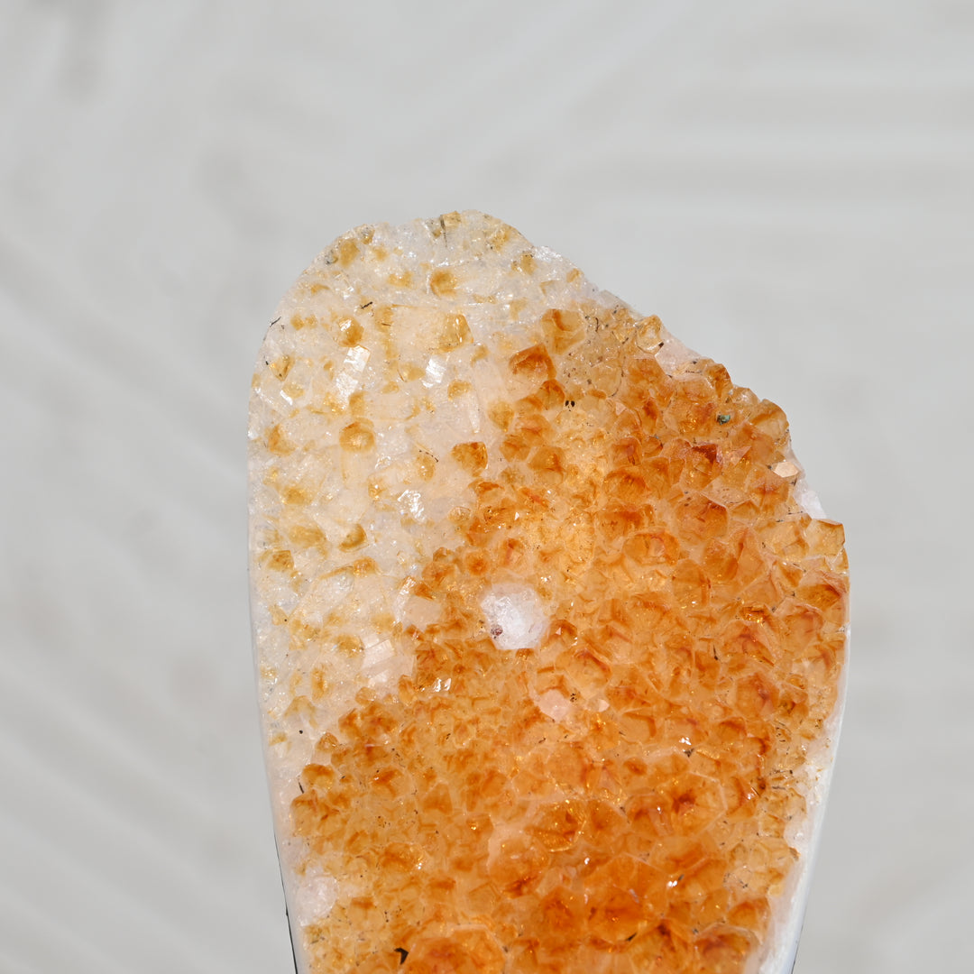Citrine Geode Cluster 1.2kg – Natural Crystal for Wealth & Home Energy