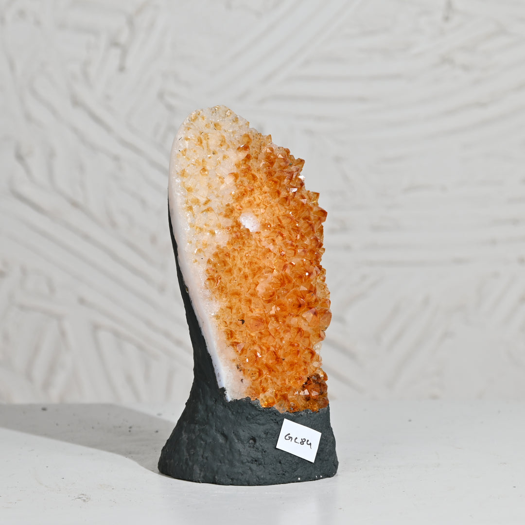 Citrine Geode Cluster 1.2kg – Natural Crystal for Wealth & Home Energy