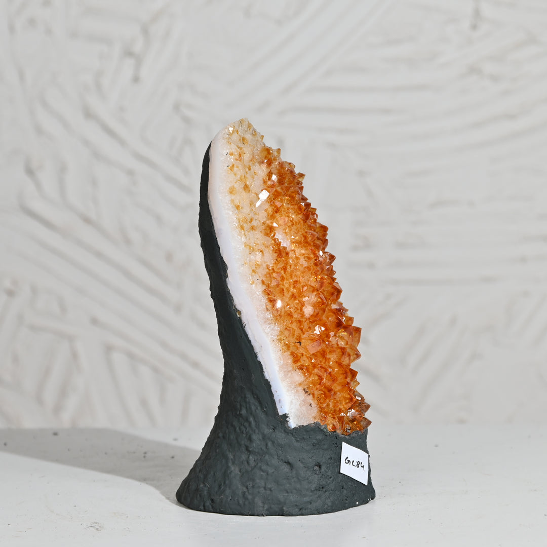 Citrine Geode Cluster 1.2kg – Natural Crystal for Wealth & Home Energy