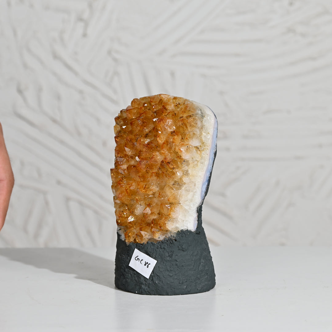 Citrine Geode 1.15kg – Natural Healing Crystal for Success & Positivity