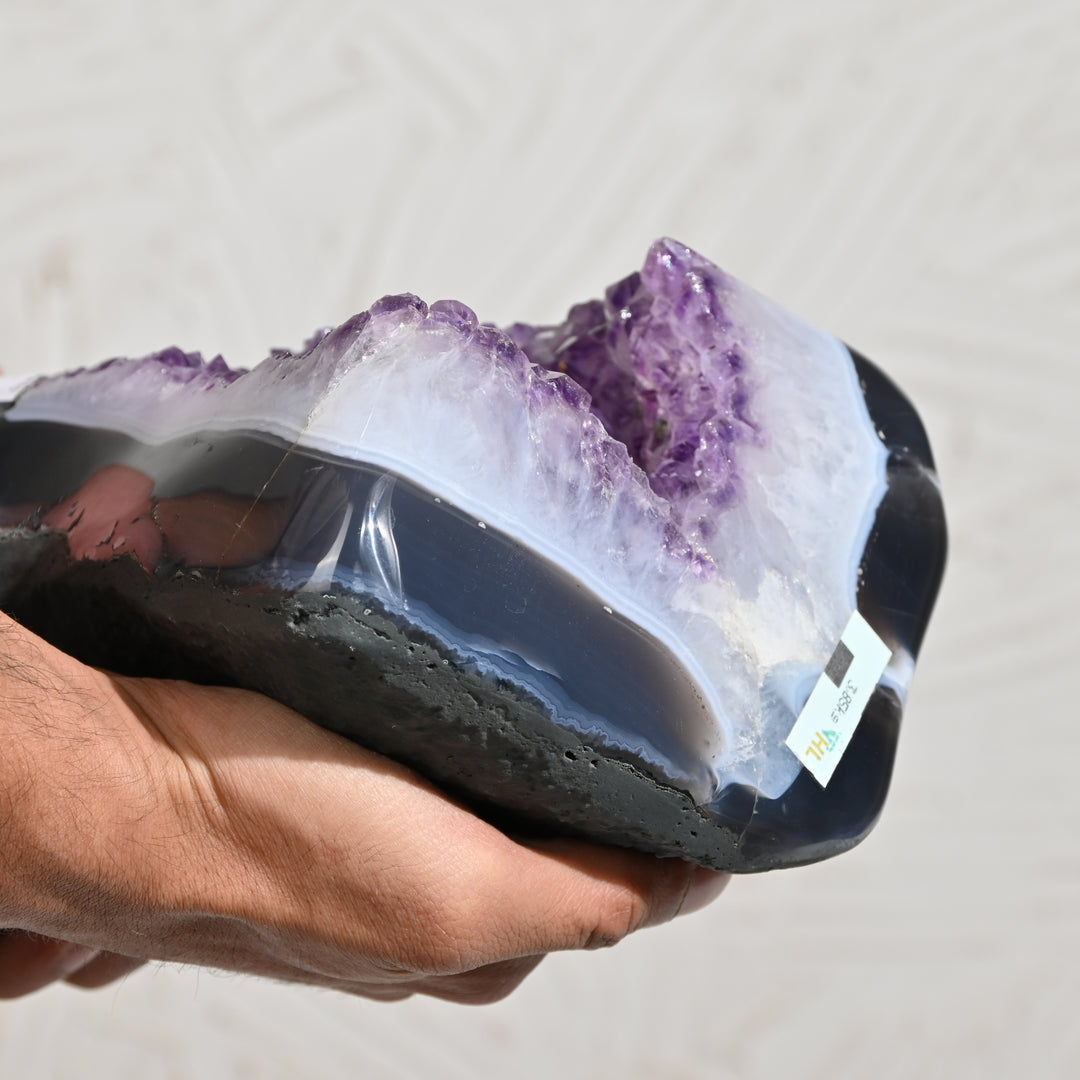 Natural Amethyst Geode 3.85kg - Raw Crystal for Healing