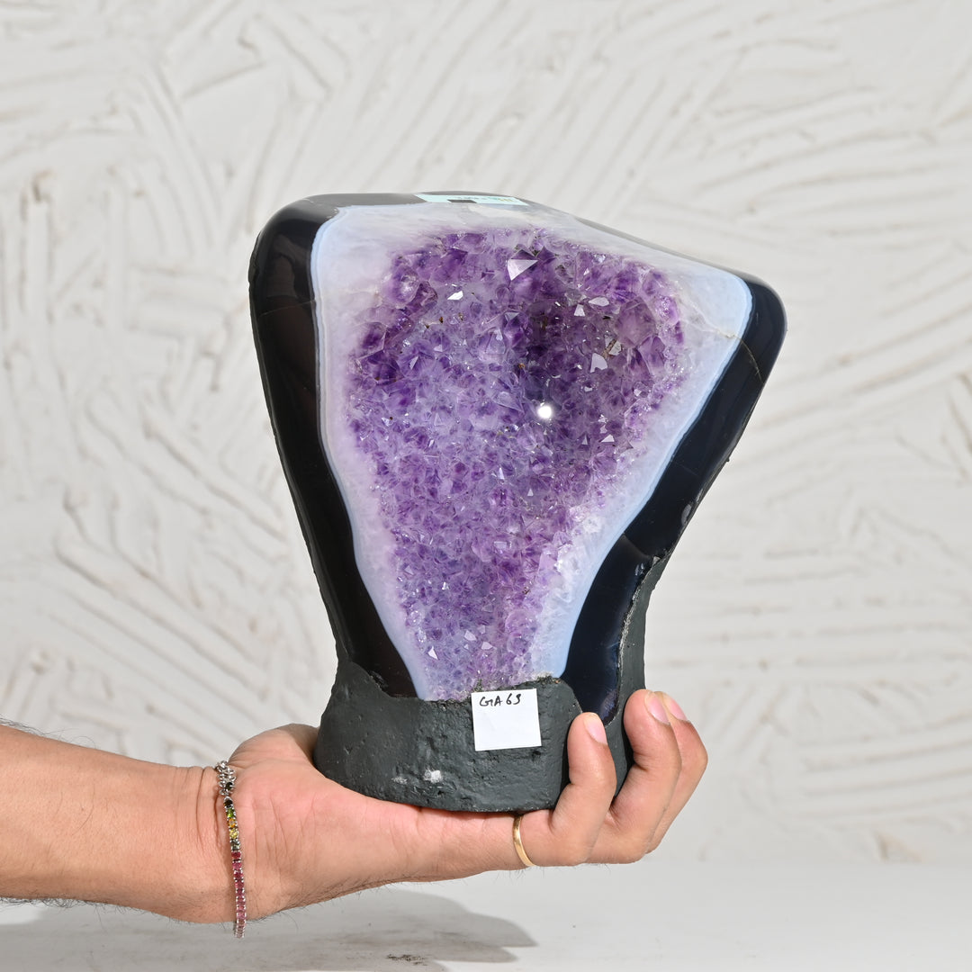 Natural Amethyst Geode 3.85kg - Raw Crystal for Healing
