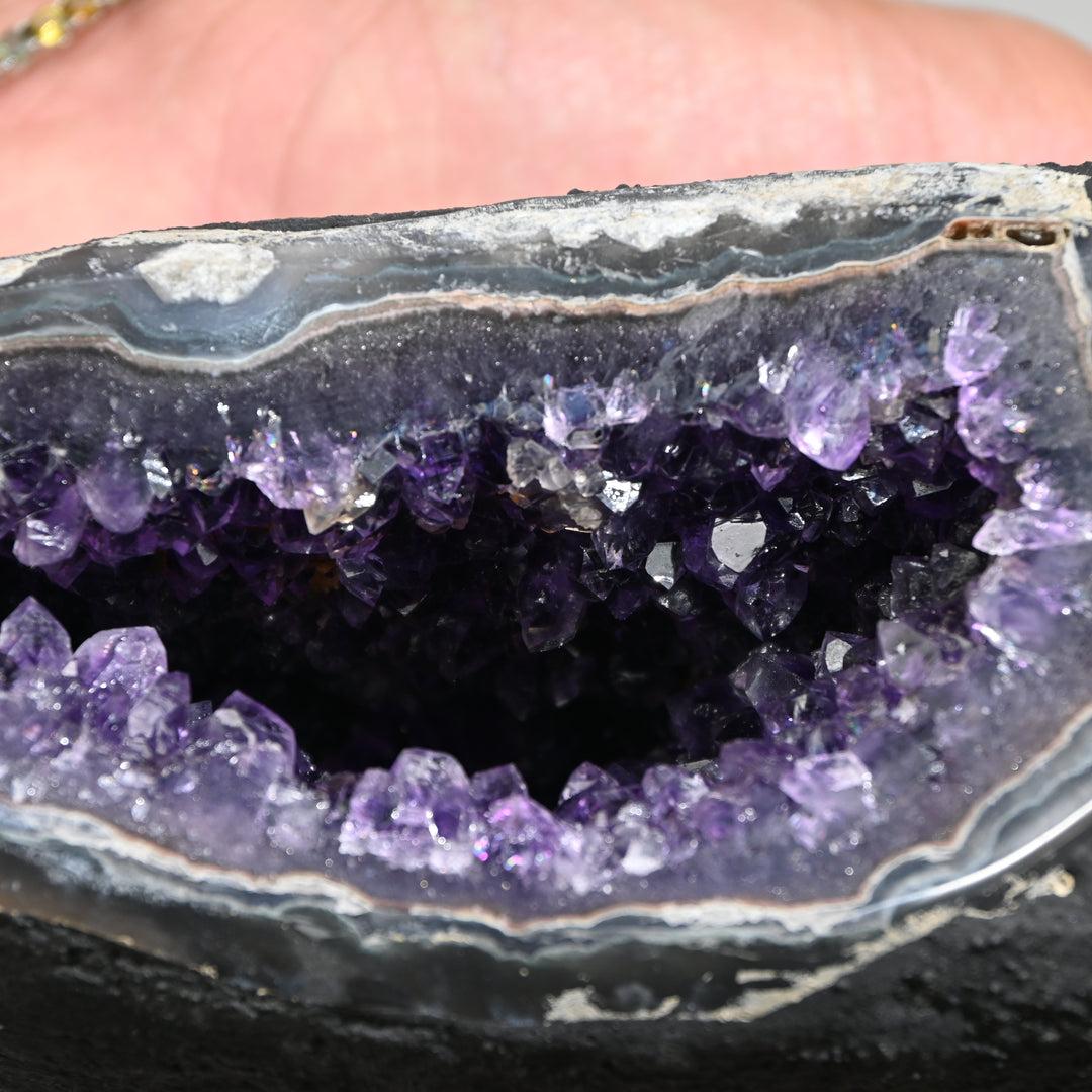 Natural Amethyst Geode 1.4kg - Raw Crystal for Healing