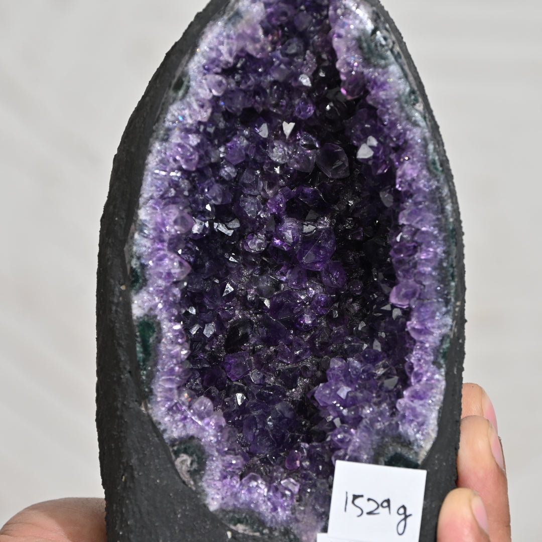 Natural Amethyst Geode 1.5kg - Raw Crystal for Healing