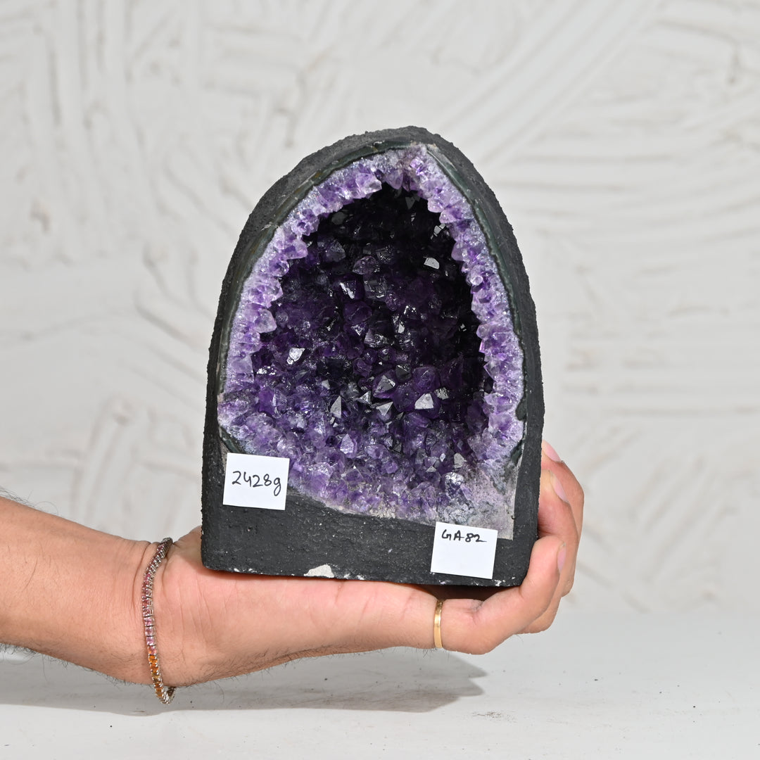 Natural Amethyst Geode 2.4kg - Raw Crystal for Healing