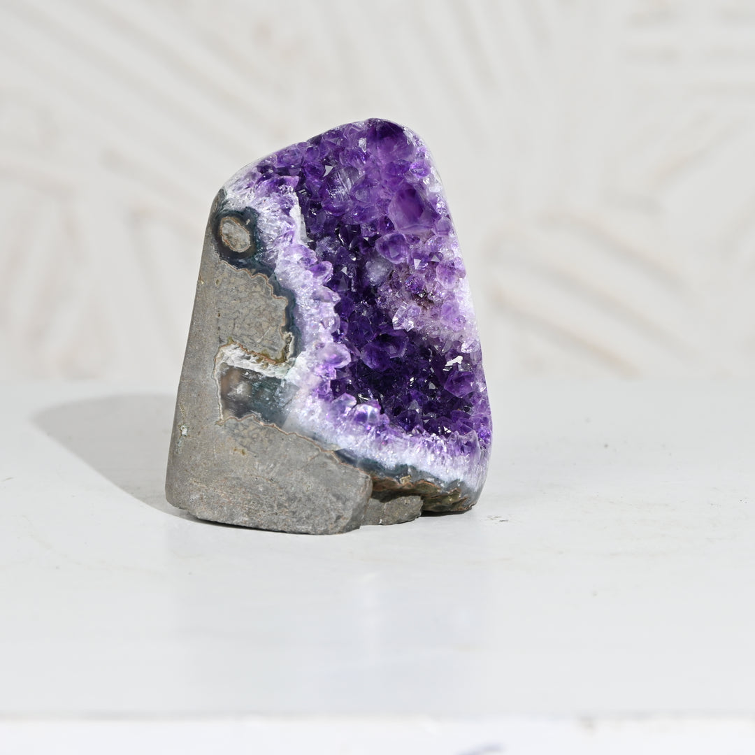 Natural Amethyst Geode 648g - Raw Crystal for Healing
