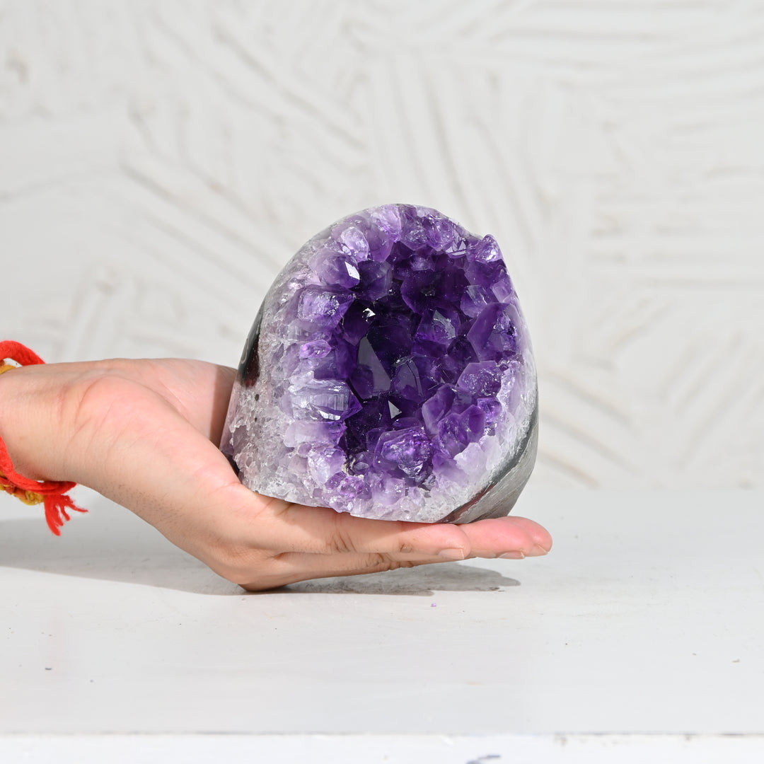 Natural Amethyst Geode 1192g - Raw Crystal for Healing