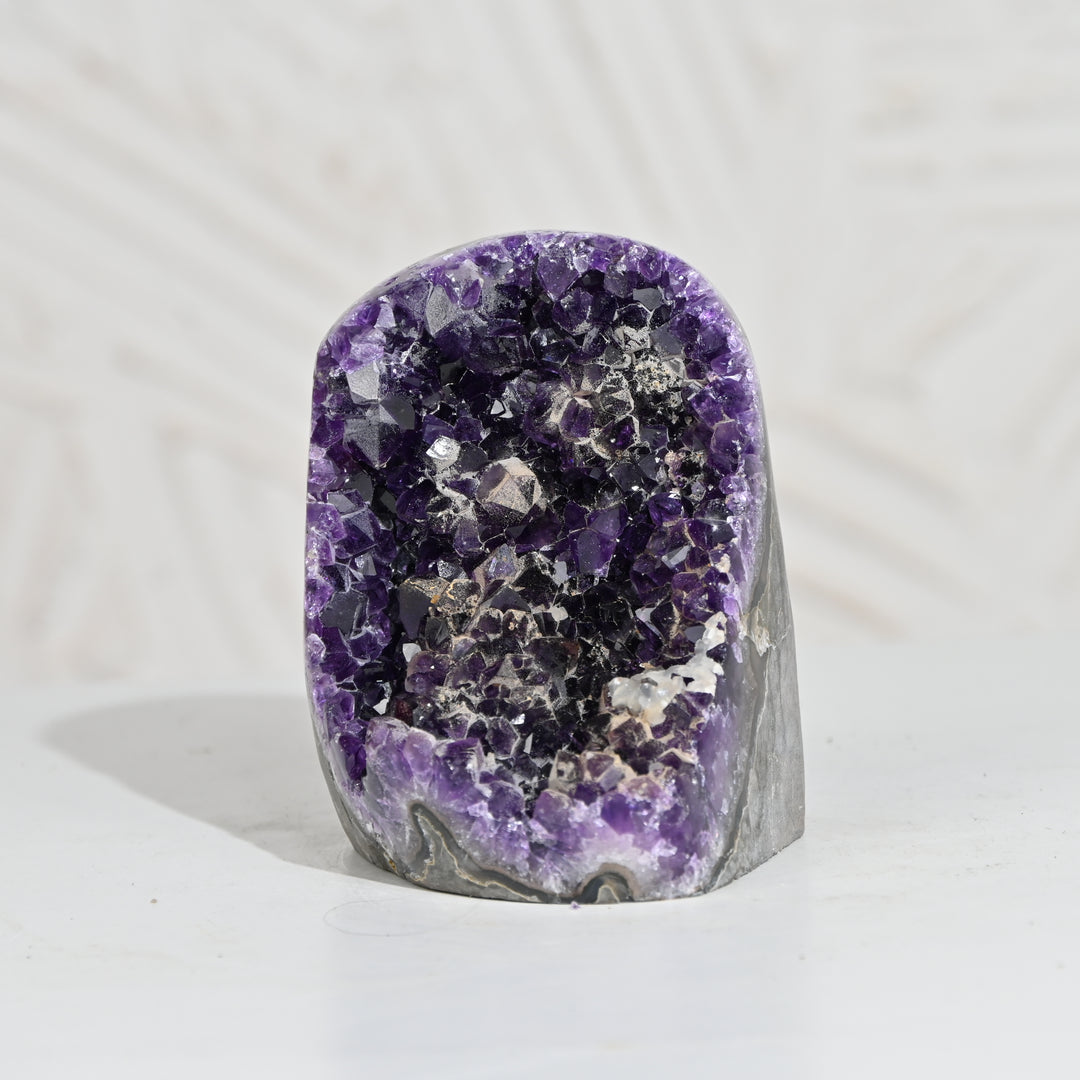 Natural Amethyst Geode 870g - Raw Crystal for Healing