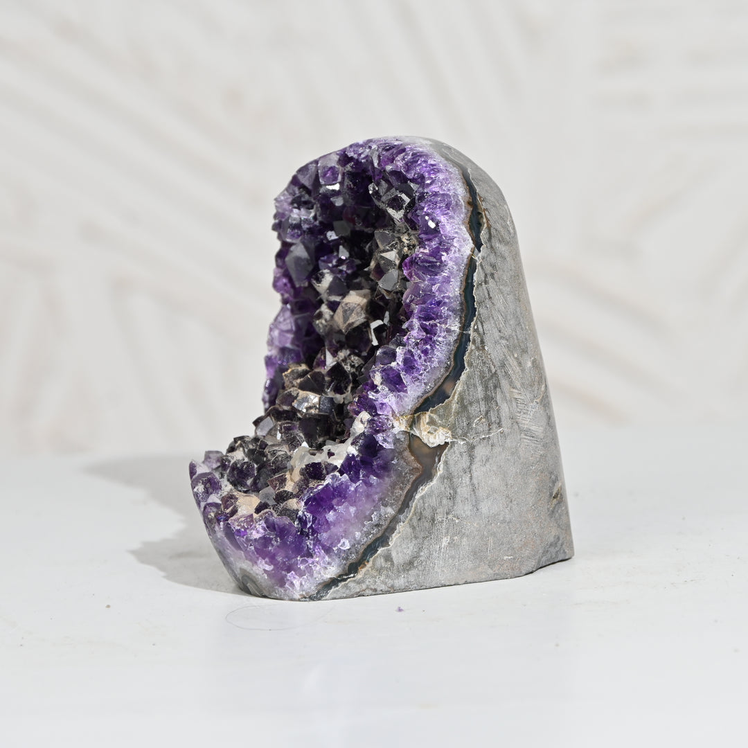 Natural Amethyst Geode 870g - Raw Crystal for Healing
