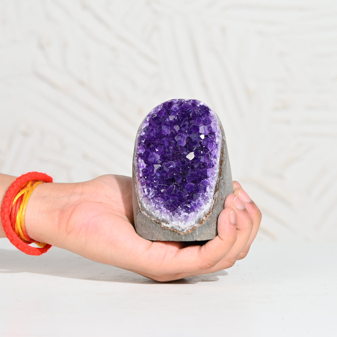 Natural Amethyst Geode 596g - Raw Crystal for Healing