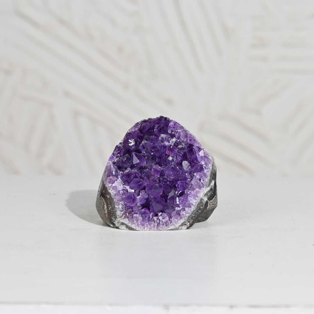 Natural Amethyst Geode 514g - Raw Crystal for Healing