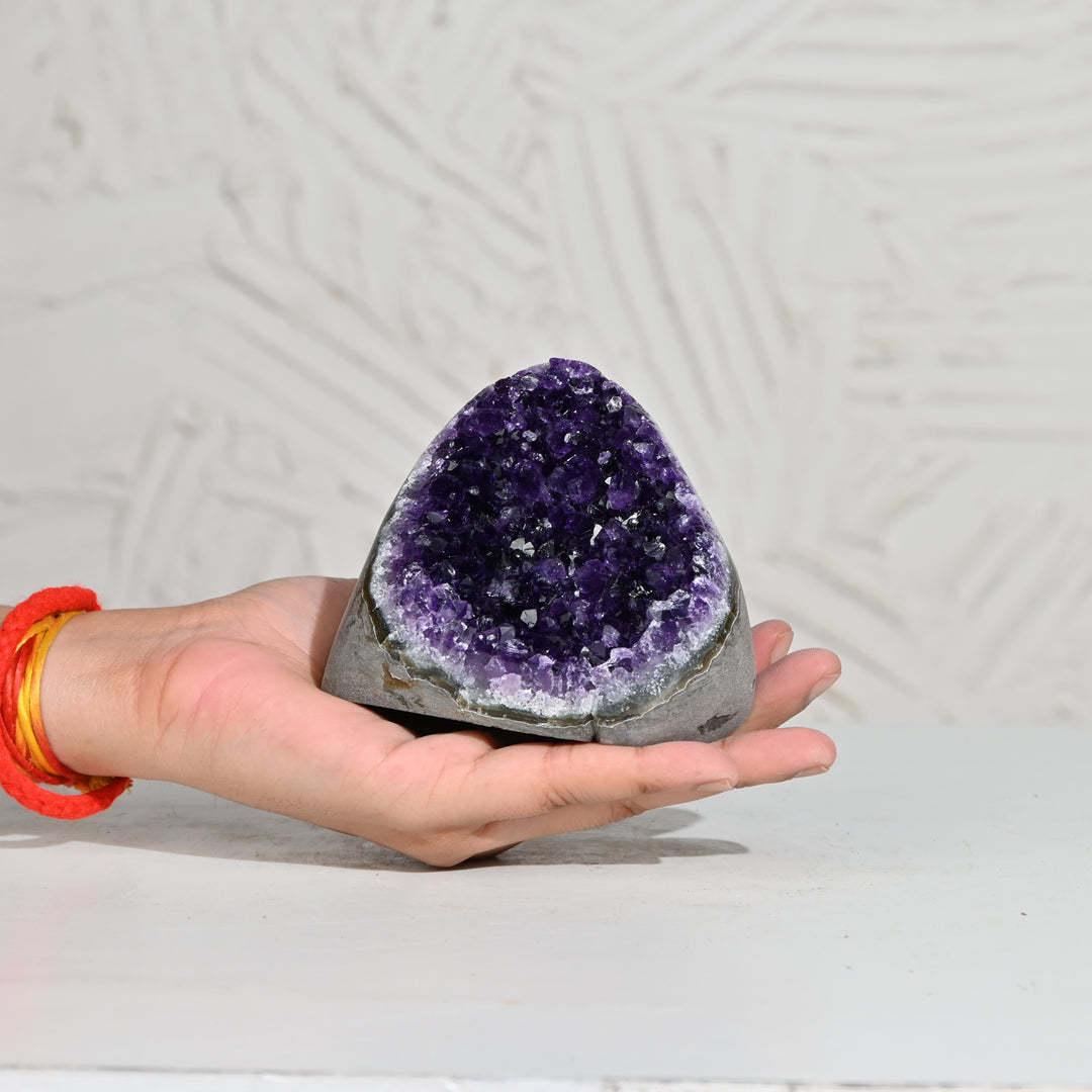 Natural Amethyst Geode 752g - Raw Crystal for Healing