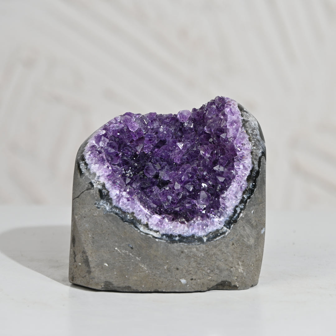 Natural Amethyst Geode 858g - Raw Crystal for Healing