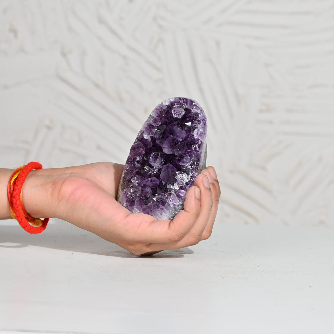 Natural Amethyst Geode 440g - Raw Crystal for Healing
