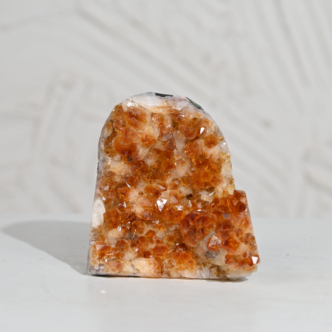 Authentic Citrine Geode 633g – Raw Crystal Cluster for Healing & Abundance