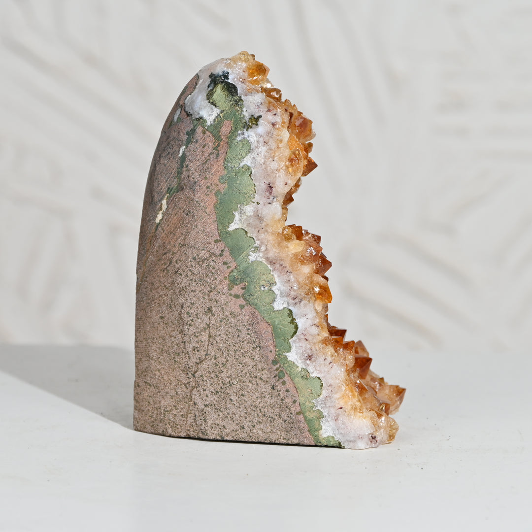 Natural Citrine Geode 1014g – Raw Healing Crystal for Wealth & Positivity