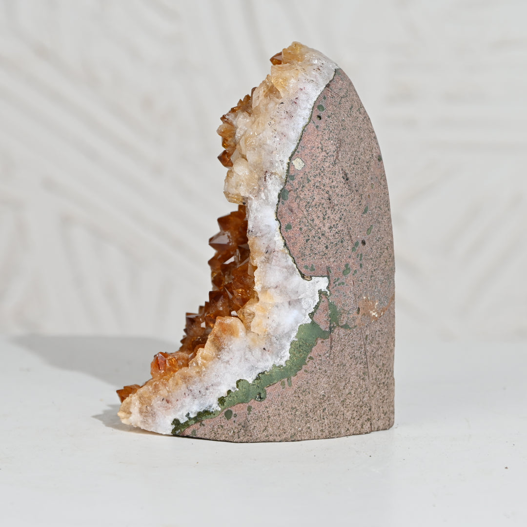Natural Citrine Geode 1014g – Raw Healing Crystal for Wealth & Positivity