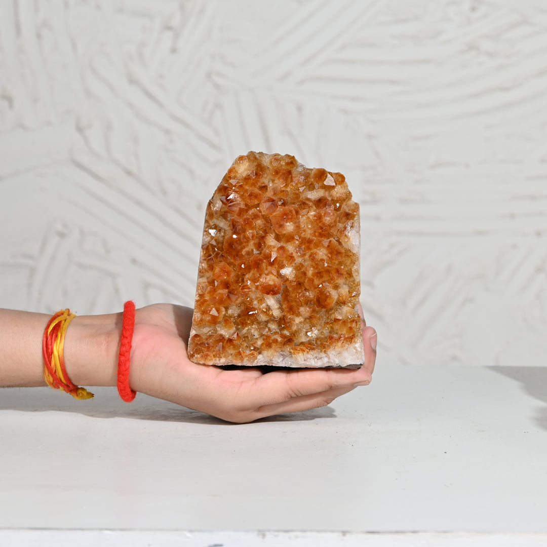 Premium Citrine Geode 1099g – Natural Energy Crystal Cluster for Home Decor