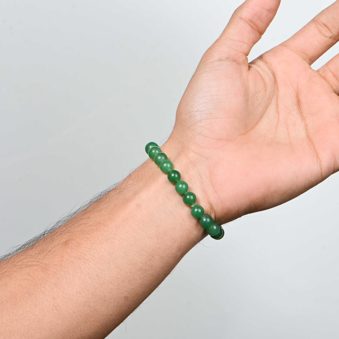 Natural Green Aventurine Bracelet 8mm Beads Stretchable | Healing Crystal Jewelry