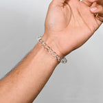 Load image into Gallery viewer, Natural Clear Quartz Faceted Bracelet 8mm Beads Stretchable | Healing Crystal Jewelry