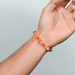 Load image into Gallery viewer, Natural Carnelian Bracelet 8mm Beads Stretchable | Healing Crystal Jewelry