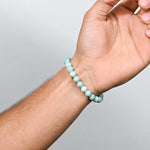 Load image into Gallery viewer, Natural Amazonite Bracelet 8mm Beads Stretchable | Healing Crystal Jewelry