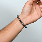 Load image into Gallery viewer, Natural Hematite Bracelet 8mm Beads Stretchable | Healing Crystal Jewelry