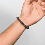 Load image into Gallery viewer, Natural Lava Bracelet 8mm Beads Stretchable | Healing Crystal Jewelry