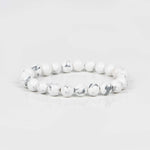 Load image into Gallery viewer, Natural Howlite Bracelet 8mm Beads Stretchable | Healing Crystal Jewelry