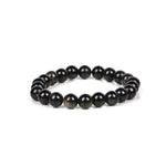 Load image into Gallery viewer, Natural Golden Sheen Obsidian Bracelet 8mm Beads Stretchable | Healing Crystal Jewelry