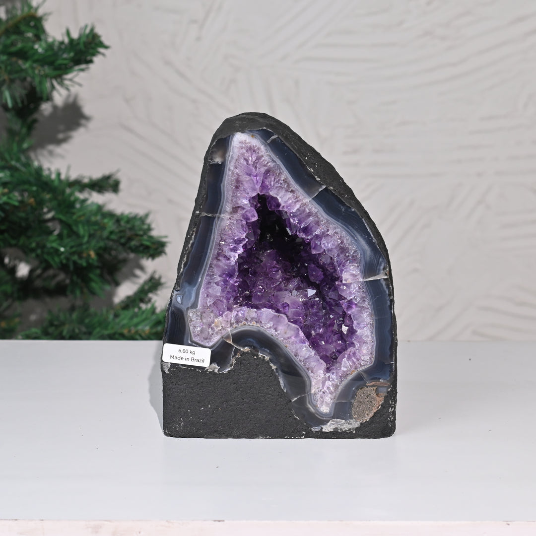 Natural Amethyst Geode 6kg - Raw Crystal for Healing