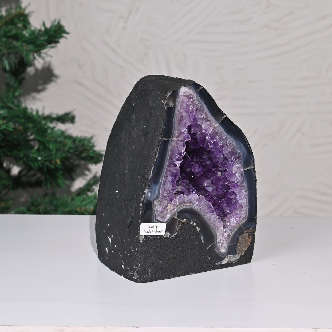 Natural Amethyst Geode 6kg - Raw Crystal for Healing