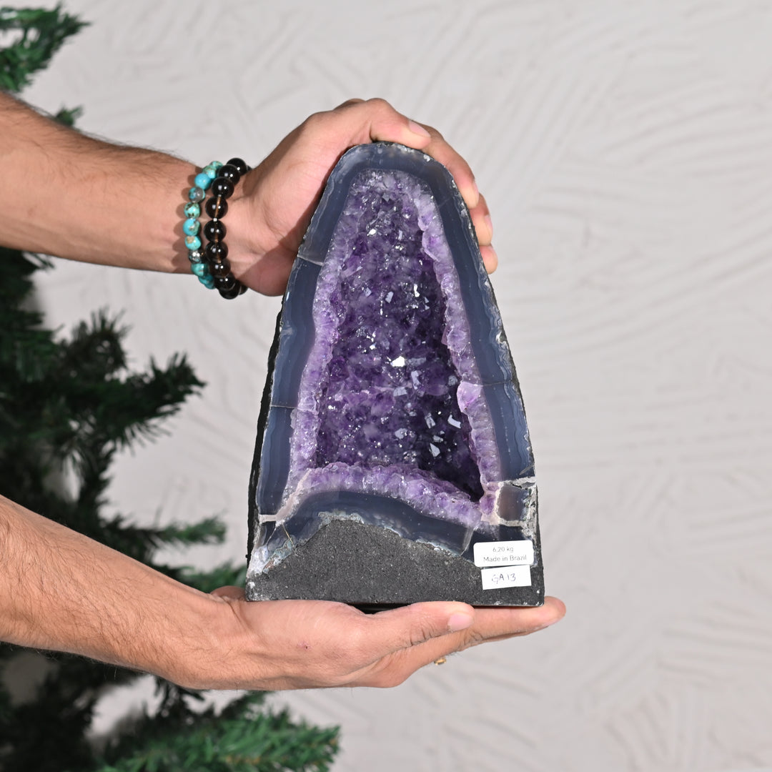 Natural Amethyst Geode 6.20kg - Raw Crystal for Healing
