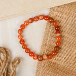 Load image into Gallery viewer, Natural Carnelian Bracelet 8mm Beads Stretchable | Healing Crystal Jewelry